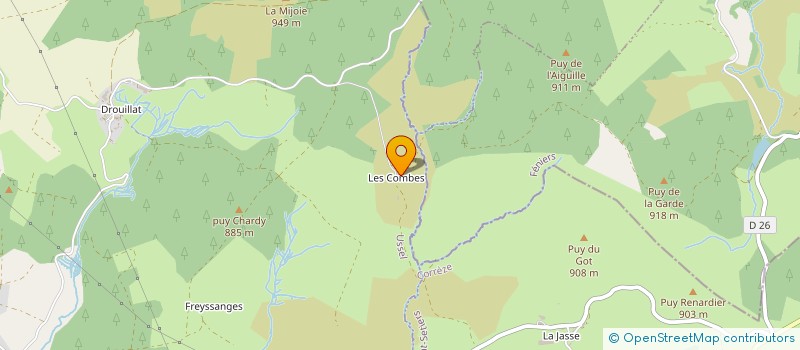 localisation de l'entreprise MONSIEUR FLORIAN ROTUREAU  PEYRELEVADE