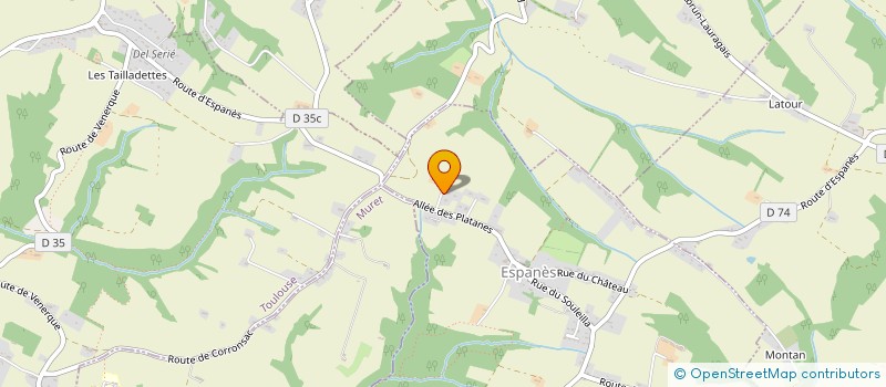 localisation de l'entreprise MONSIEUR FLORIAN ROUGIER  ESPANES