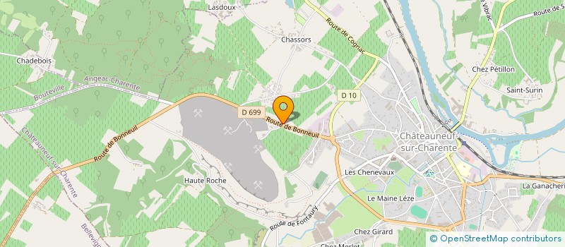 localisation de l'entreprise MONSIEUR FLORIAN ROUGIER à CHATEAUNEUF-SUR-CHARENTE