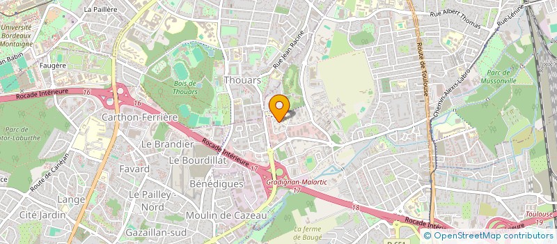 localisation de l'entreprise MONSIEUR FLORIAN ROUMEGOU  VILLENAVE-D'ORNON