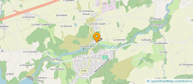 localisation de l'entreprise MONSIEUR FLORIAN SABEG  SAINT-THURIAL