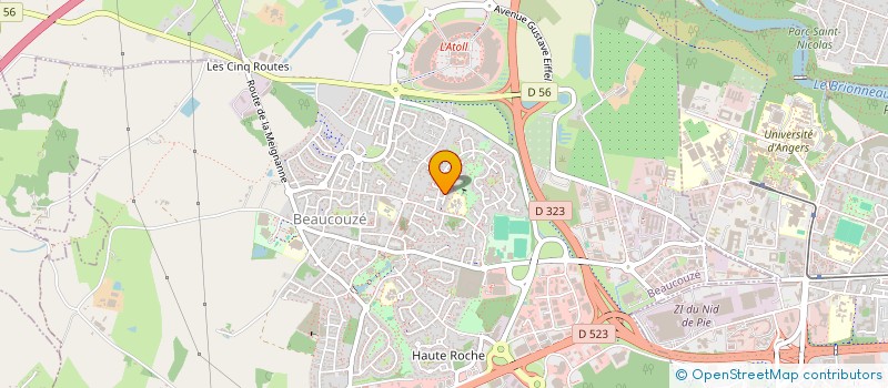 localisation de l'entreprise MONSIEUR FLORIAN SABIN  BEAUCOUZE