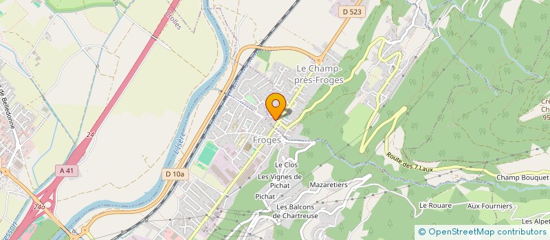 localisation de l'entreprise MONSIEUR FLORIAN SACCHETTO  LE CHAMP-PRES-FROGES