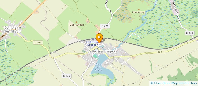 localisation de l'entreprise MONSIEUR FLORIAN SAGET  LA RIVIERE-DRUGEON