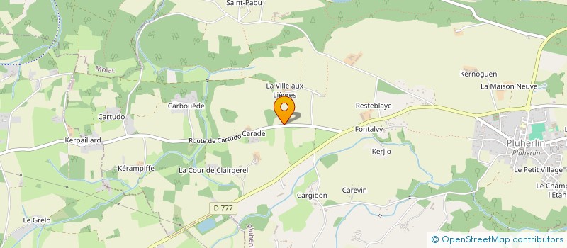 localisation de l'entreprise MONSIEUR FLORIAN SAUPIN  PLUHERLIN