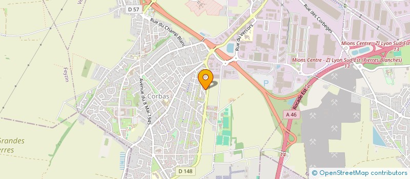 localisation de l'entreprise MONSIEUR FLORIAN SEDAN à CORBAS