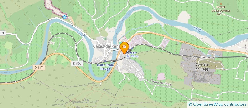 localisation de l'entreprise MONSIEUR FLORIAN SEVEGRAND  CASES-DE-PENE