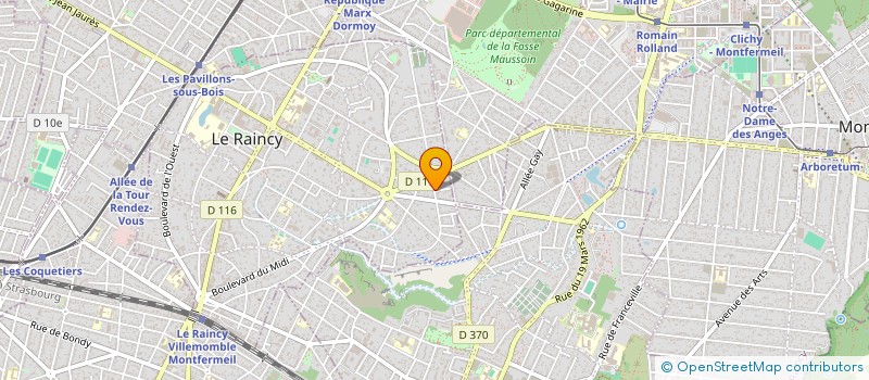 localisation de l'entreprise MONSIEUR FLORIAN SOIROT à LE RAINCY