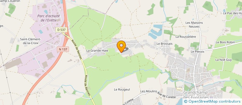 localisation de l'entreprise MONSIEUR FLORIAN SOULARD  GRANDCHAMP-DES-FONTAINES