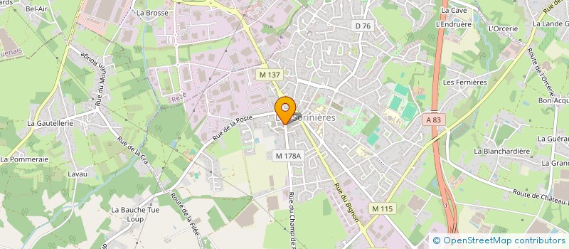 localisation de l'entreprise MONSIEUR FLORIAN TARDY  LES SORINIERES