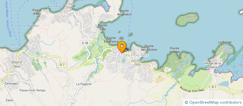 localisation de l'entreprise MONSIEUR FLORIAN TAUPINOT à LES TROIS-ILETS