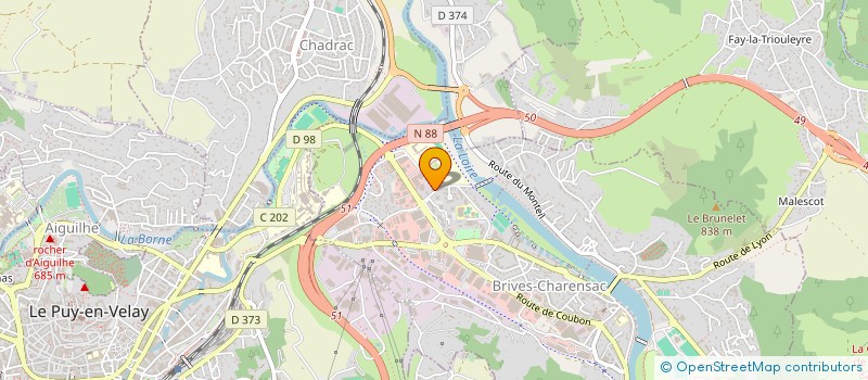 localisation de l'entreprise MONSIEUR FLORIAN TAVERNIER  BRIVES-CHARENSAC