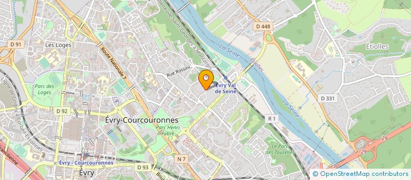 localisation de l'entreprise MONSIEUR FLORIAN THEUIL  EVRY-COURCOURONNES