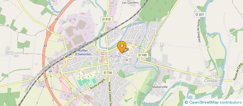 localisation de l'entreprise MONSIEUR FLORIAN THIBAULT  RUFFEC