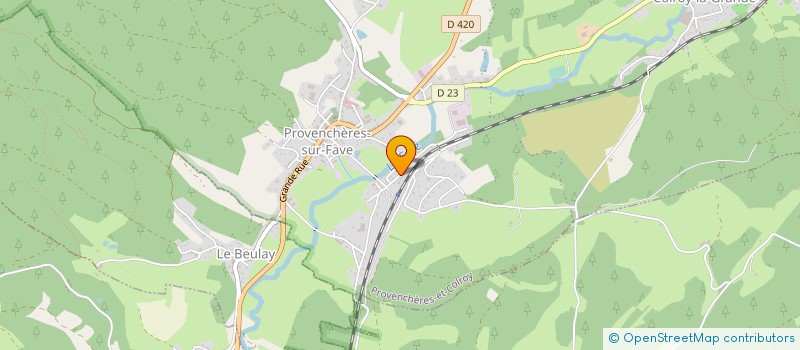 localisation de l'entreprise MONSIEUR FLORIAN THOLOGNAT  PROVENCHERES-ET-COLROY