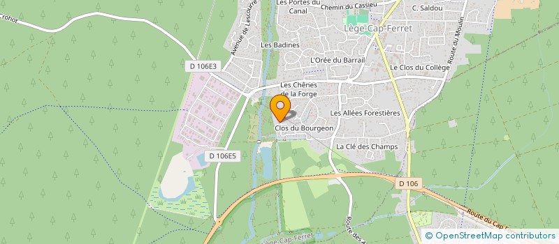 localisation de l'entreprise MONSIEUR FLORIAN TOULET  LEGE-CAP-FERRET