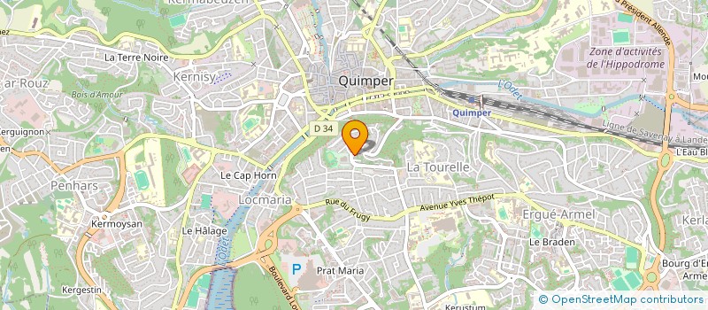 localisation de l'entreprise MONSIEUR FLORIAN TREGUER à QUIMPER