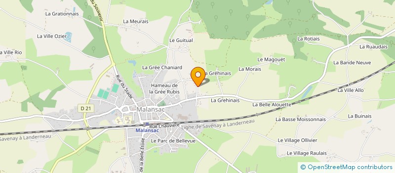 localisation de l'entreprise MONSIEUR FLORIAN TRILLAUD  MALANSAC