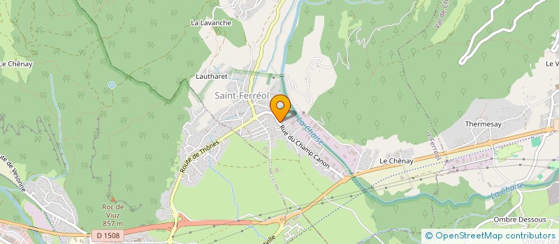 localisation de l'entreprise MONSIEUR FLORIAN UTILLE  SAINT-FERREOL