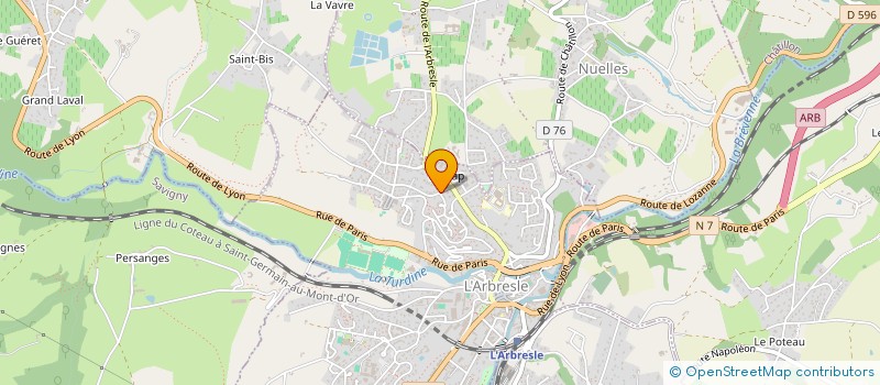 localisation de l'entreprise MONSIEUR FLORIAN VAGNER  L'ARBRESLE