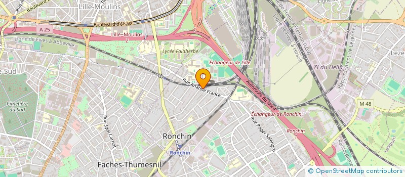 localisation de l'entreprise MONSIEUR FLORIAN VALENTIN  RONCHIN