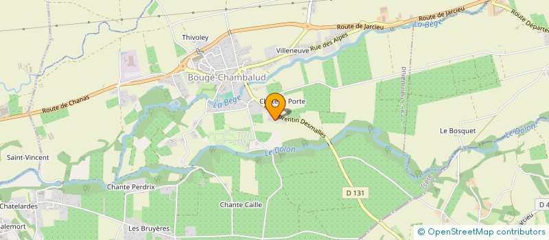 localisation de l'entreprise MONSIEUR FLORIAN VENTURA  BOUGE-CHAMBALUD