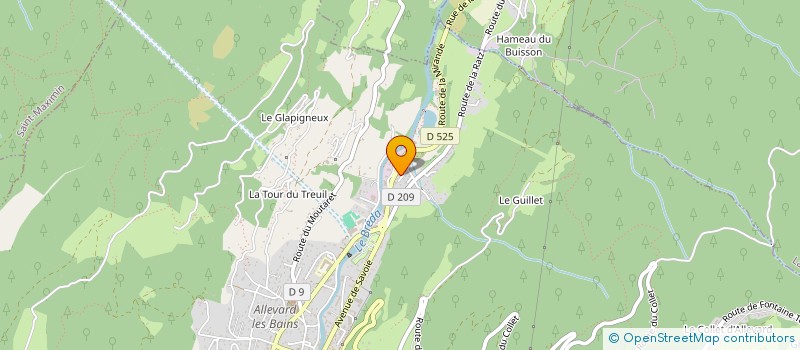 localisation de l'entreprise MONSIEUR FLORIAN VIALLET  ALLEVARD