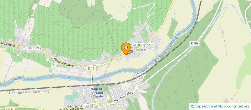 localisation de l'entreprise MONSIEUR FLORIAN VINCENT  ROMENY-SUR-MARNE