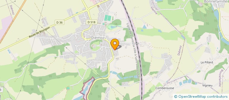 localisation de l'entreprise MONSIEUR FLORIAN VIVIER  DIEMOZ