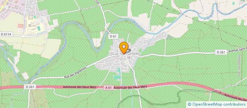 localisation de l'entreprise MONSIEUR FLORIAN VIVIES  LUC-SUR-ORBIEU