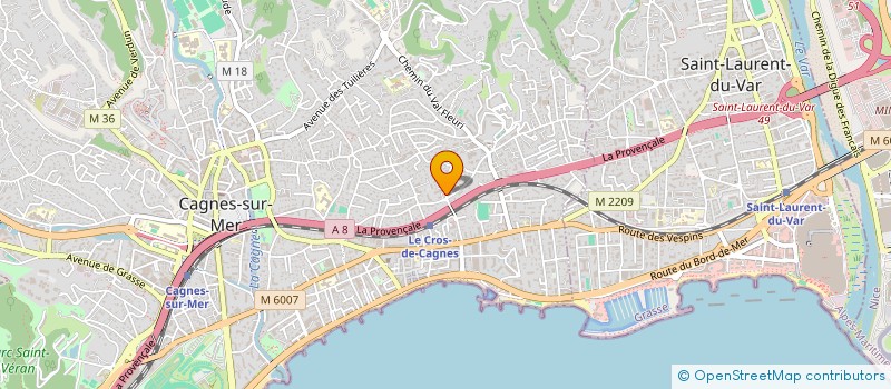 localisation de l'entreprise MONSIEUR FLORIAN WALTERSPERGER à CAGNES-SUR-MER