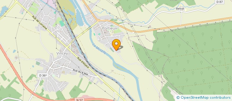 localisation de l'entreprise MONSIEUR FLORIAN WEBER  PORTIEUX