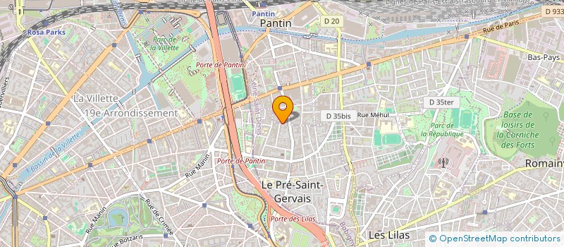 localisation de l'entreprise MONSIEUR FLORIAN WOLF à PANTIN