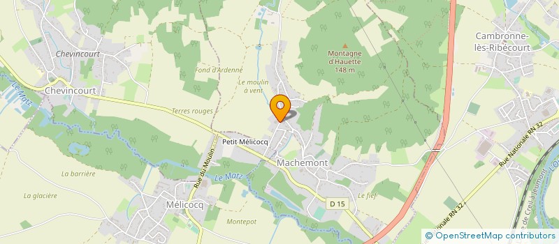 localisation de l'entreprise MONSIEUR FLORICE ARNAUD  MACHEMONT