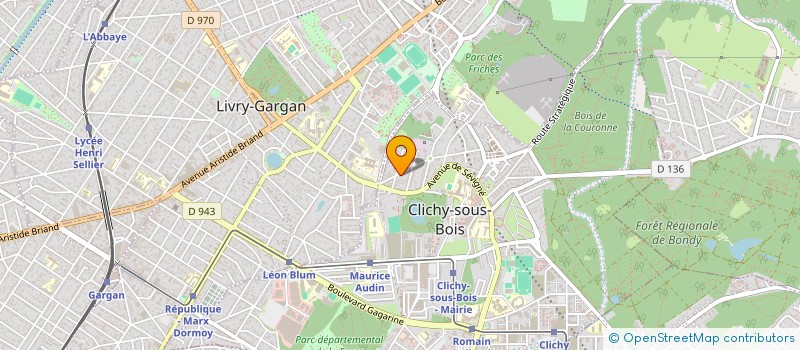localisation de l'entreprise MONSIEUR FLORICEL IOSICA STAN à CLICHY-SOUS-BOIS