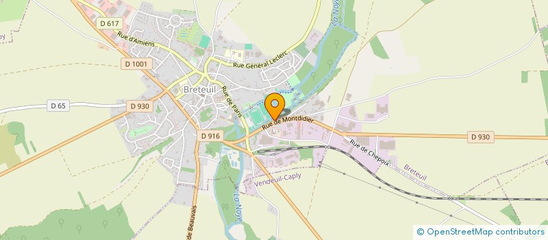 localisation de l'entreprise MONSIEUR FLORIEN DESCAMPS  BRETEUIL