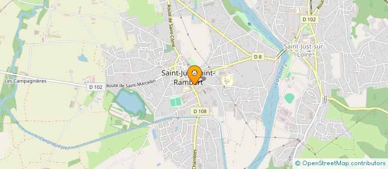 localisation de l'entreprise MONSIEUR FLORIEN VIALLA  SAINT-JUST-SAINT-RAMBERT