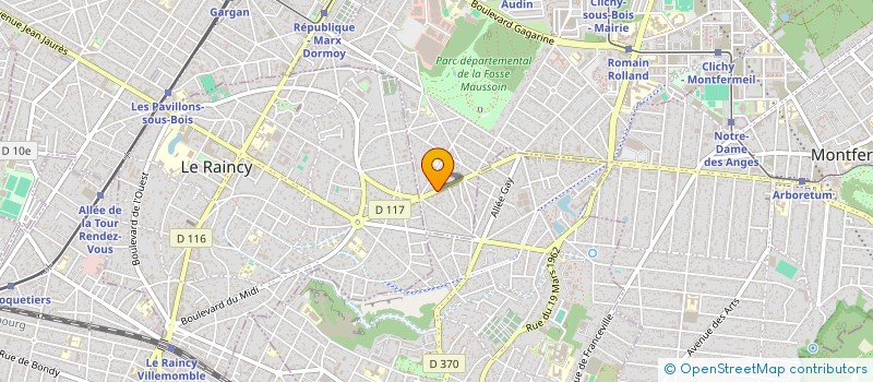 localisation de l'entreprise MONSIEUR FLORIN BRADU à CLICHY-SOUS-BOIS