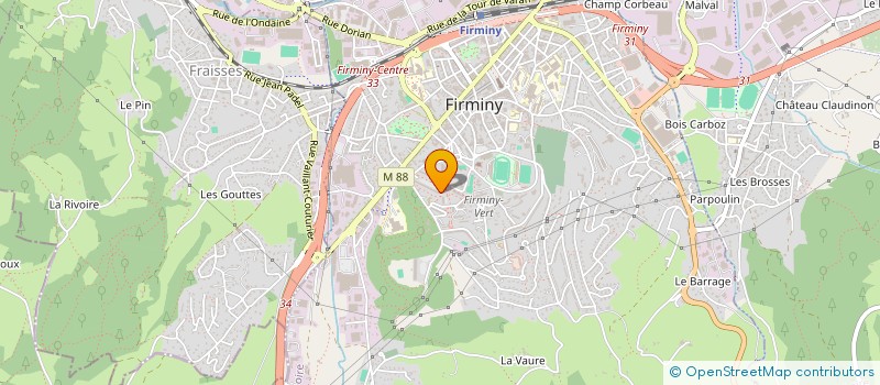 localisation de l'entreprise MONSIEUR FLORIN COVACI à FIRMINY