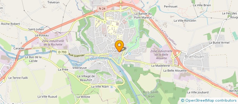 localisation de l'entreprise MONSIEUR FLORIN DUMITROIU  JOSSELIN