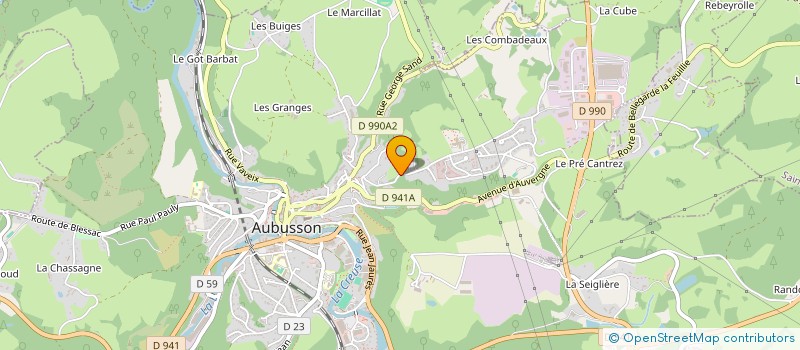 localisation de l'entreprise MONSIEUR FLORIN ROBU à AUBUSSON