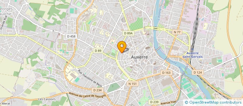 localisation de l'entreprise MONSIEUR FLORIS JANSSENS à AUXERRE