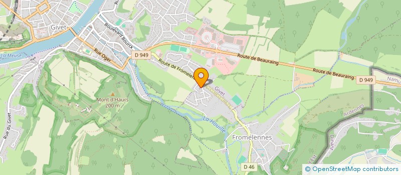 localisation de l'entreprise MONSIEUR FLORIS WAUTOT  GIVET