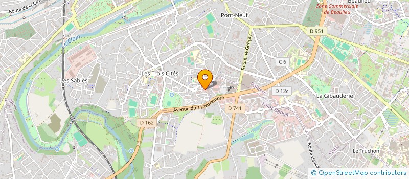 localisation de l'entreprise MONSIEUR FODE CISSE  POITIERS