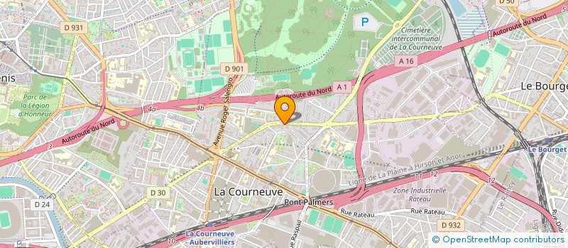 localisation de l'entreprise MONSIEUR FODE KANOUTE à LA COURNEUVE
