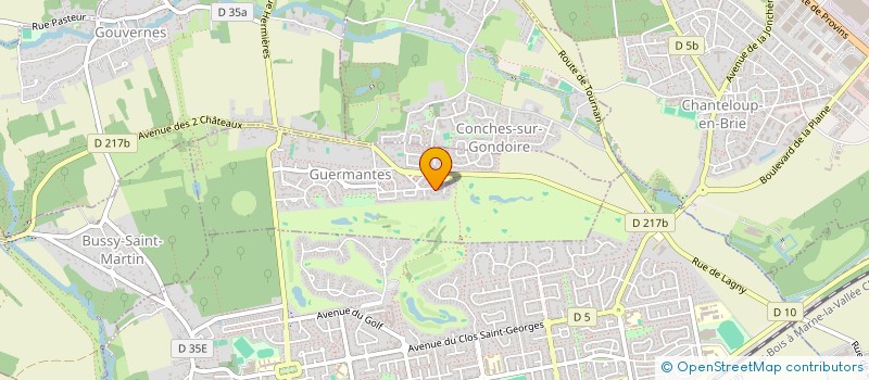 localisation de l'entreprise MONSIEUR FODE KEITA  GUERMANTES