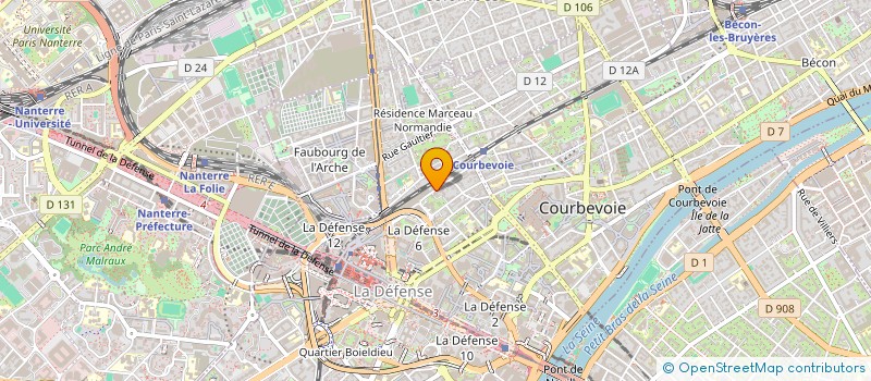 localisation de l'entreprise MONSIEUR FODE KONTE  COURBEVOIE
