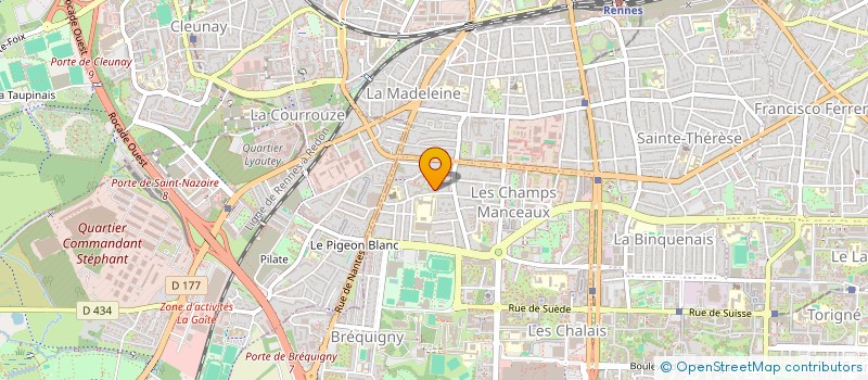 localisation de l'entreprise MONSIEUR FODE NDIAYE  RENNES