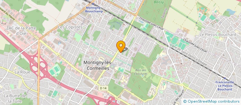 localisation de l'entreprise MONSIEUR FODEL MEKNEF  MONTIGNY-LES-CORMEILLES