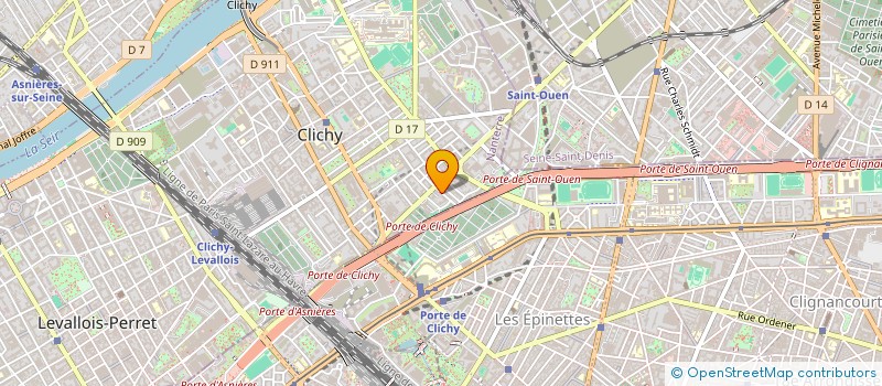 localisation de l'entreprise MONSIEUR FODIE CAMARA à CLICHY